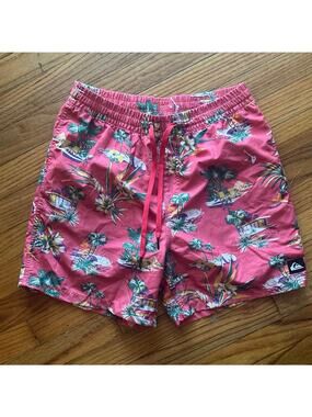 Quiksilver Printed Volley Swim Trunks Men’s Size S